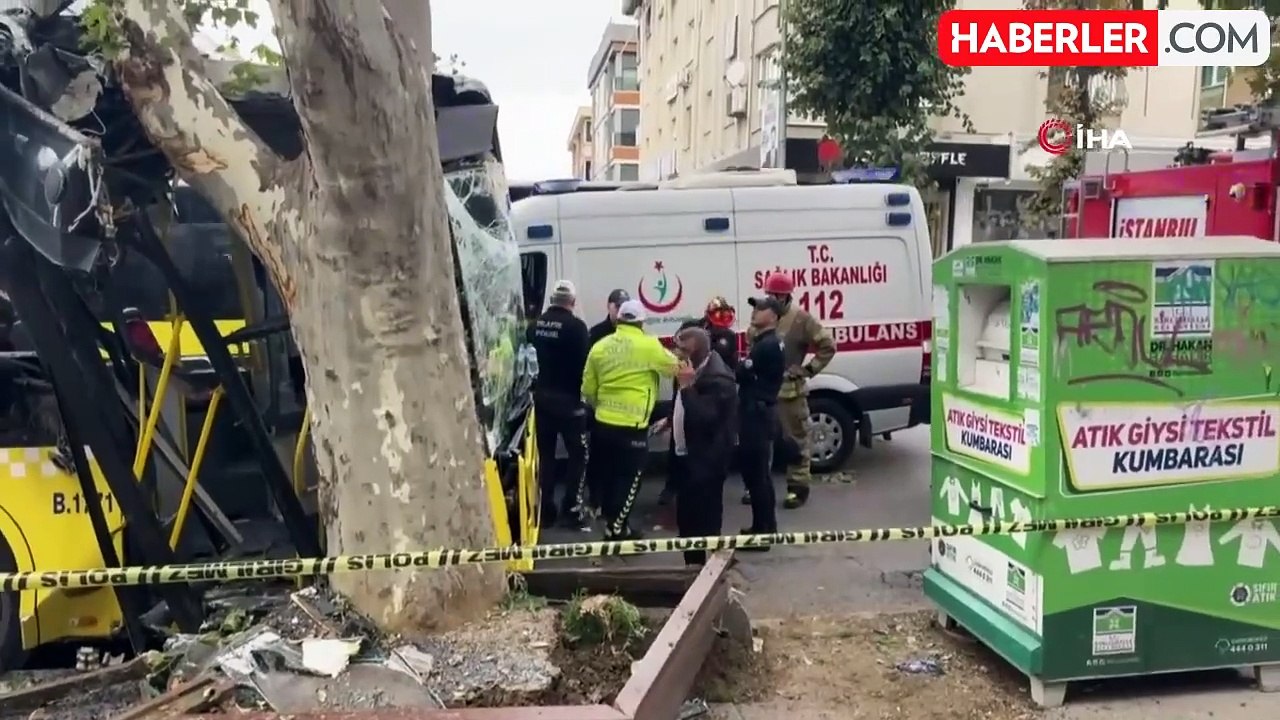 Bahçelievler'de İETT Otobüsü Ağaca Çarptı: 7 Yaralı
