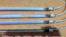 608mm 400v 2500w 3000w shortwave halogen heat lamps for molding machines