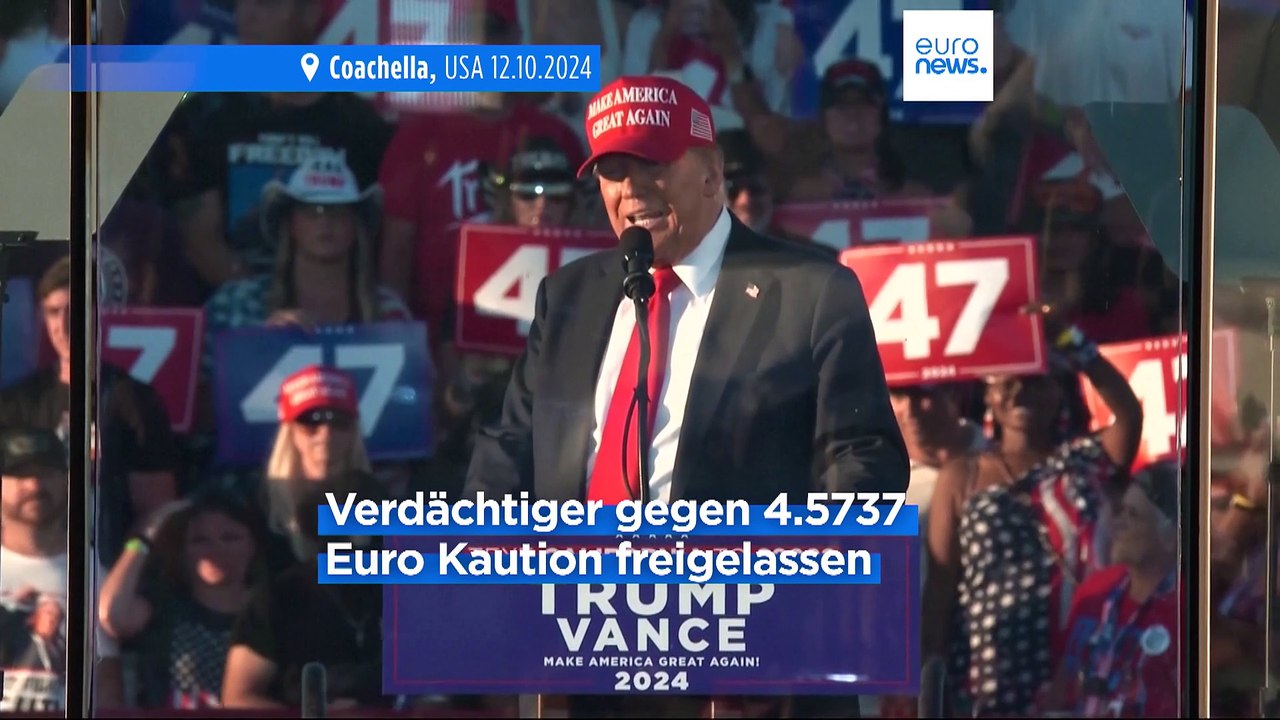 Bewaffneter Mann bei Trump-Kundgebung in Kalifornien festgenommen