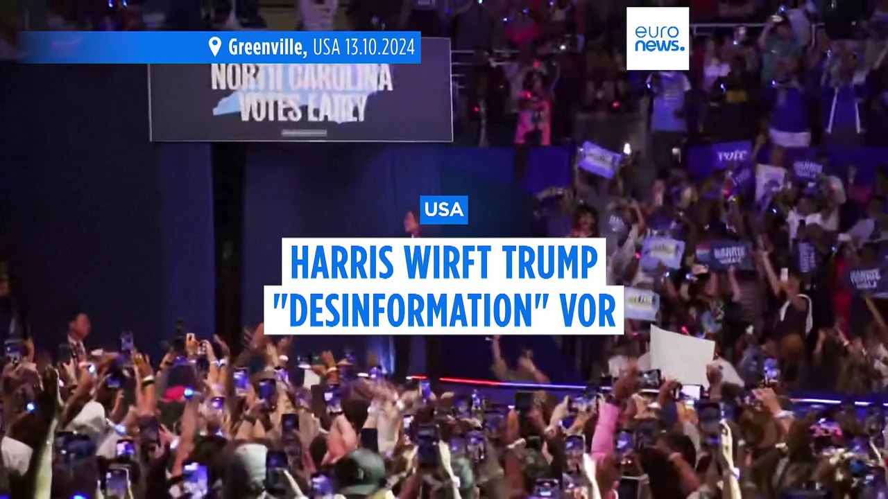 Harris wirft Trump 'Desinformation' über Hurrikan-Reaktion der Regierung vor