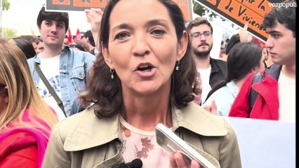 Reyes Maroto se viste de oposición: protestan contra su Gobierno por la vivienda