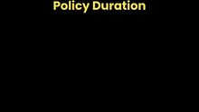What should be IDEAL POLICY DURATION in Term Insurance_