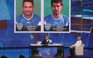 Pep Guardiola e il ginocchio di Roberto Baggio: il momento in cui hanno fatto il botto a "Che tempo che fa"