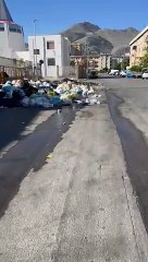 Download Video: Palermo, rogo di rifiuti davanti alla scuola Saladino: evacuato l'istituto comprensivo