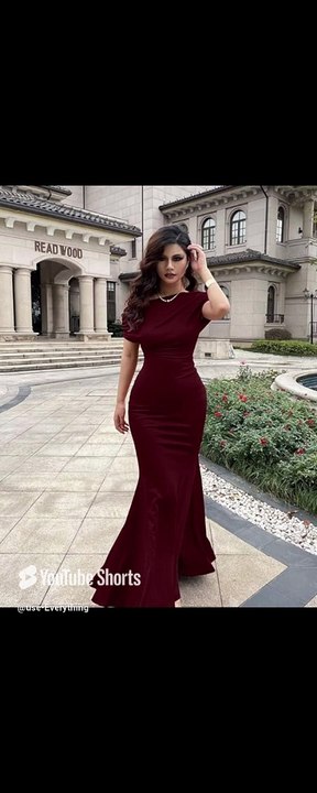 YMDUCH Women's Elegant Sleeveless Off Shoulder Bodycon Long Formal Party Evening Dress #fashion