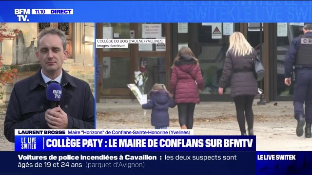 C'est notre devoir de le faire : pour Laurent Brosse, maire de Conflans-Sainte-Honorine le collège du Bois d'Aulne doit être rebaptisé Samuel Paty