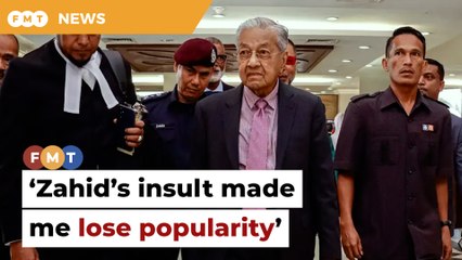 Dr M claims Zahid’s insult caused him to lose popularity among Malays