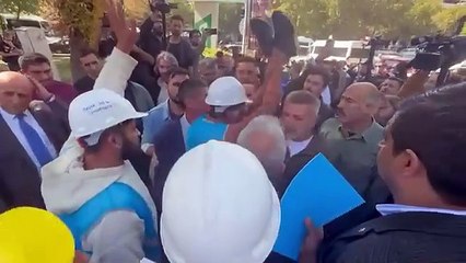 Bakanlığa yürümek isteyen Fernas işçilerine polis engeli: Bazı işçiler fenalaştı