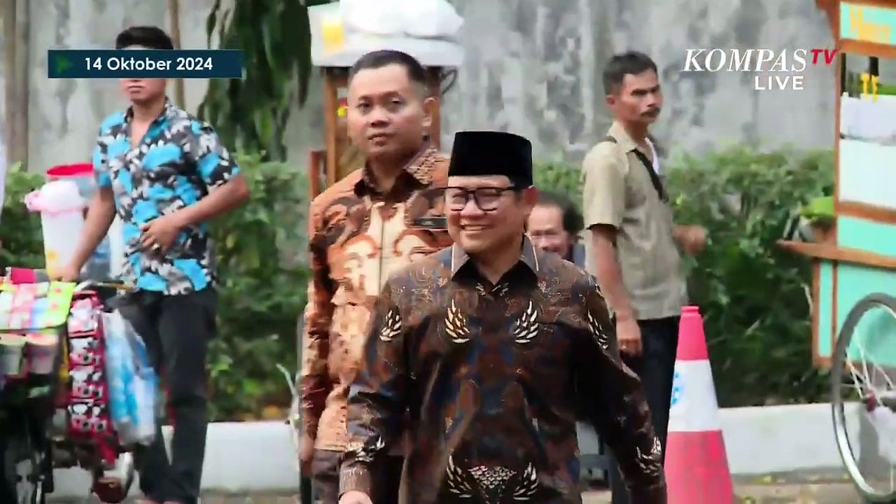 Senyum Ketum PKB Cak Imin Tiba Temui Prabowo Subianto di Kertanegara, Calon Menteri?