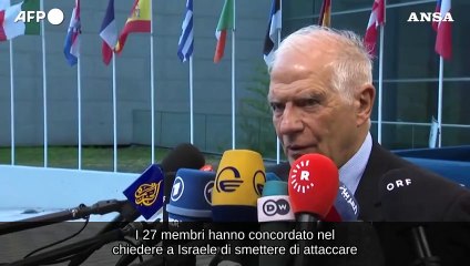 Borrell: "E' inaccettabile che Israele apra il fuoco sulle truppe Unifil"