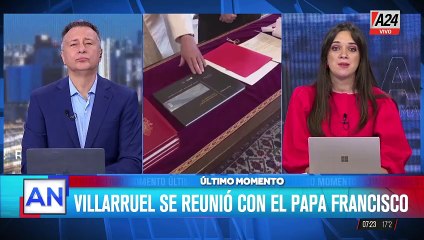 Encuentro de la vicepresidenta Villarruel con el Papa Francisco en medio de tensiones políticas