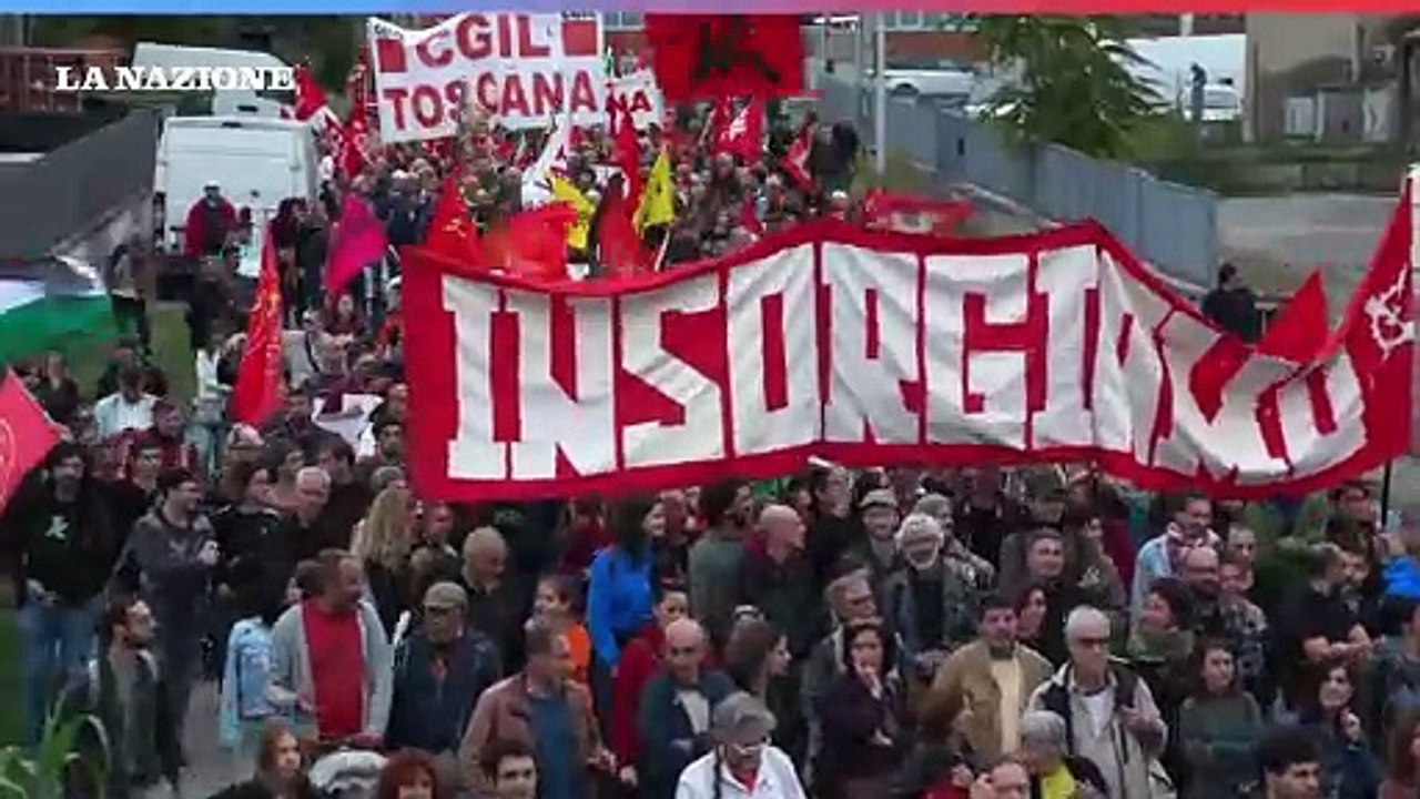 Lavoratori aggrediti, corteo a Seano: "Violenze succedono perch? nessuno ha pagato"