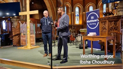 See the Peace Dove installation at St Matthw's Worthing, inspired by recent works at various cathedrals