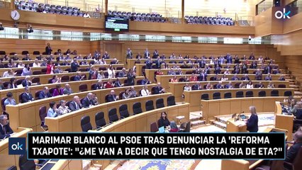 Marimar Blanco al PSOE tras denunciar la 'reforma Txapote': "¿Me van a decir que tengo nostalgia de ETA?"