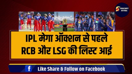 IPL Mega Auction से पहले RCB- LSG की फाइनल लिस्ट आई, 4-4 खिलाड़ियों को किया रिटेन, Maxwell पर आया बड़ा फैसला | IPL | IPL 2025