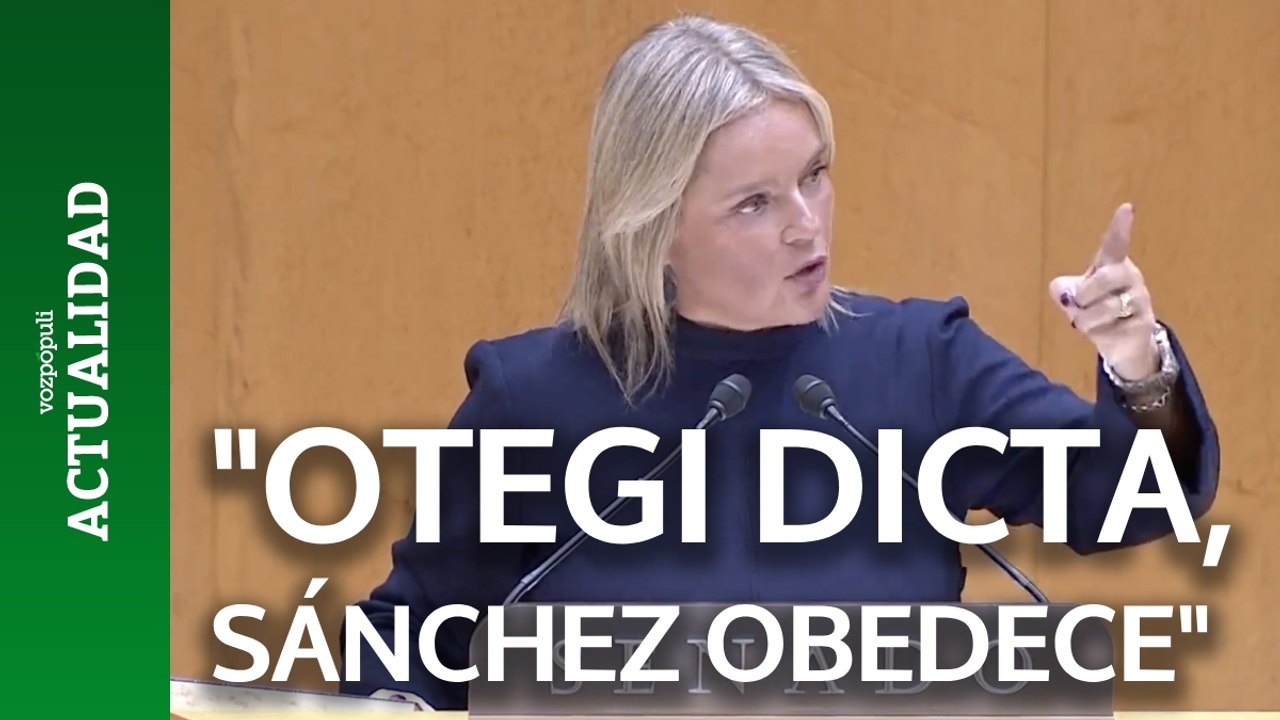 Ovación espectacular a Marimar Blanco en el Senado y ataque a Sánchez