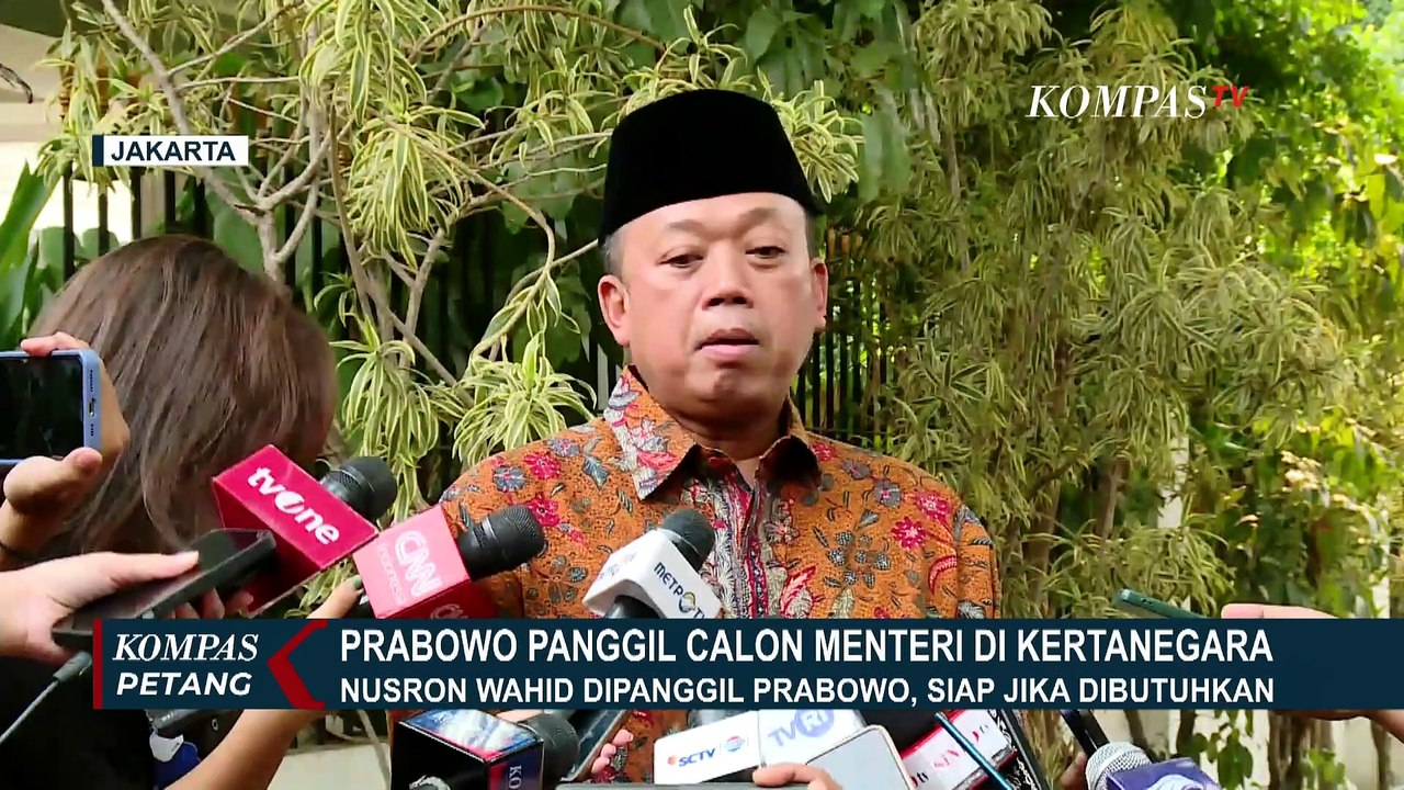 Prabowo Panggil Calon Menteri ke Kertanegara, Ada Yandri Susanto Hingga Fadli Zon