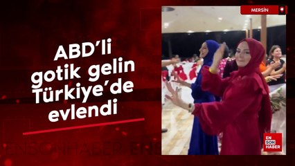 ABD'li gotik gelin Türkiye'de evlendi