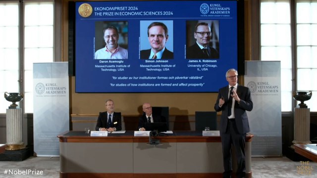Daron Acemoglu, Simon Johnson y James Robinson, Premio Nobel de Economía 2024
