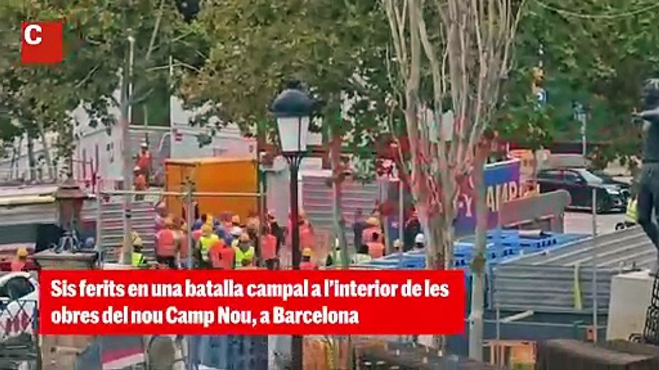 A puñetazo limpio: la brutal batalla campal en las obras del Camp Nou