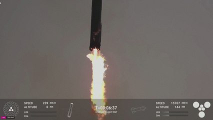 Así fue el aterrizaje del Starship de Space X que marca un hito en la historia de la ingeniería espacial