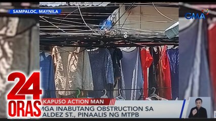 Kapuso Action Man - Kawad ng kuryente na ginawang sampayan, sinita | 24 Oras