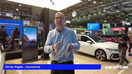 Volkswagen Golf restylée - en direct de Mondial de Paris