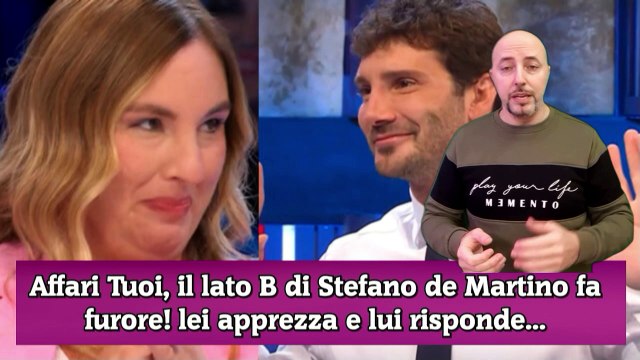 Affari Tuoi, il lato B di Stefano de Martino fa furore! lei apprezza e lui risponde...