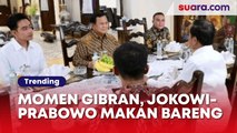 Pamer Momen Makan Bareng Gibran di Kediaman Jokowi, Prabowo Penuh Keakraban