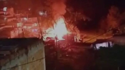 En video: voraz incendio estructural afectó a cinco viviendas en Rionegro