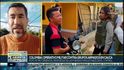 Operativo militar contra grupos armados en el Cauca