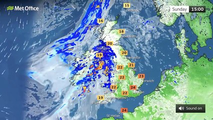 Sunday afternoon forecast 11/09/22