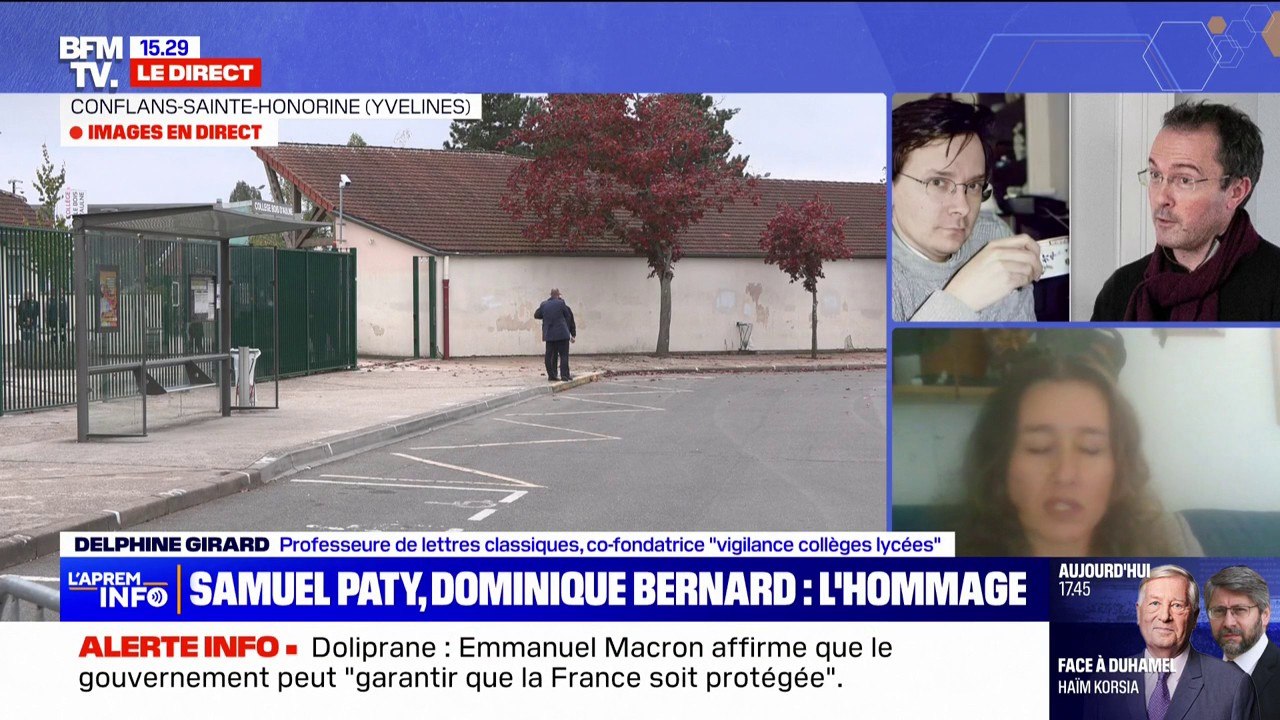 Hommage à Samuel Paty et Dominique Bernard: pour Delphine Girard, professeure de lettres classiques, "ce qui tue la laïcité (…) c'est la peur de l'anathème moral"