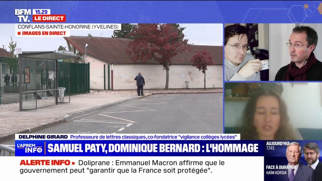 Hommage à Samuel Paty et Dominique Bernard: pour Delphine Girard, professeure de lettres classiques, ce qui tue la laïcité (…) c'est la peur de l'anathème moral