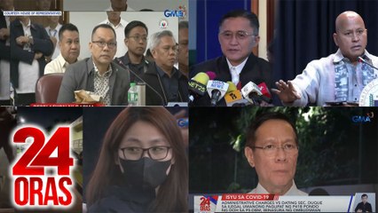 24 Oras: (Part 1) Pagbibitiw ng NAPOLCOM Comm. na iniuugnay sa madugong Duterte drug war; reaksyon nina Sen. Go at Sen. Dela Rosa sa umano'y reward system; apela ng mga kaanak ng EJK kay Garma, atbp.