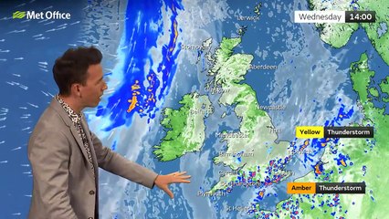 Wednesday afternoon forecast 17/08/22