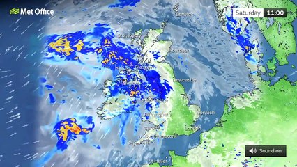 Saturday afternoon forecast 23/07/22.