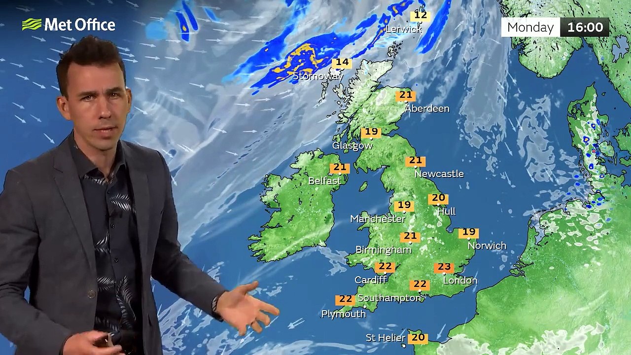 Monday afternoon forecast 20/06/22