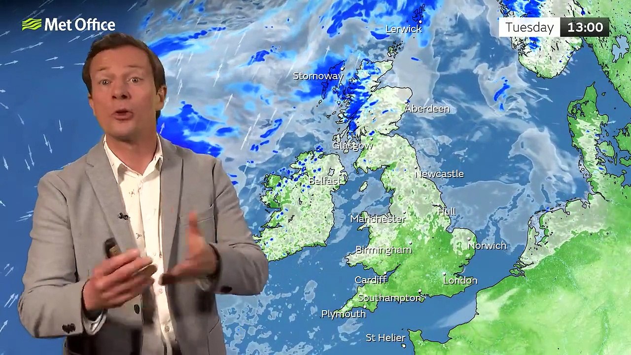 Tuesday afternoon forecast 14/06/2022