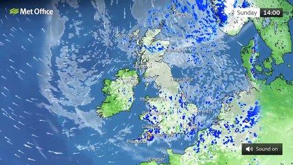 Sunday afternoon forecast 29/05/22