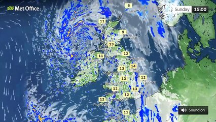Sunday afternoon forecast 13/03/22