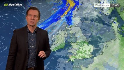 Wednesday afternoon forecast 26/01/22