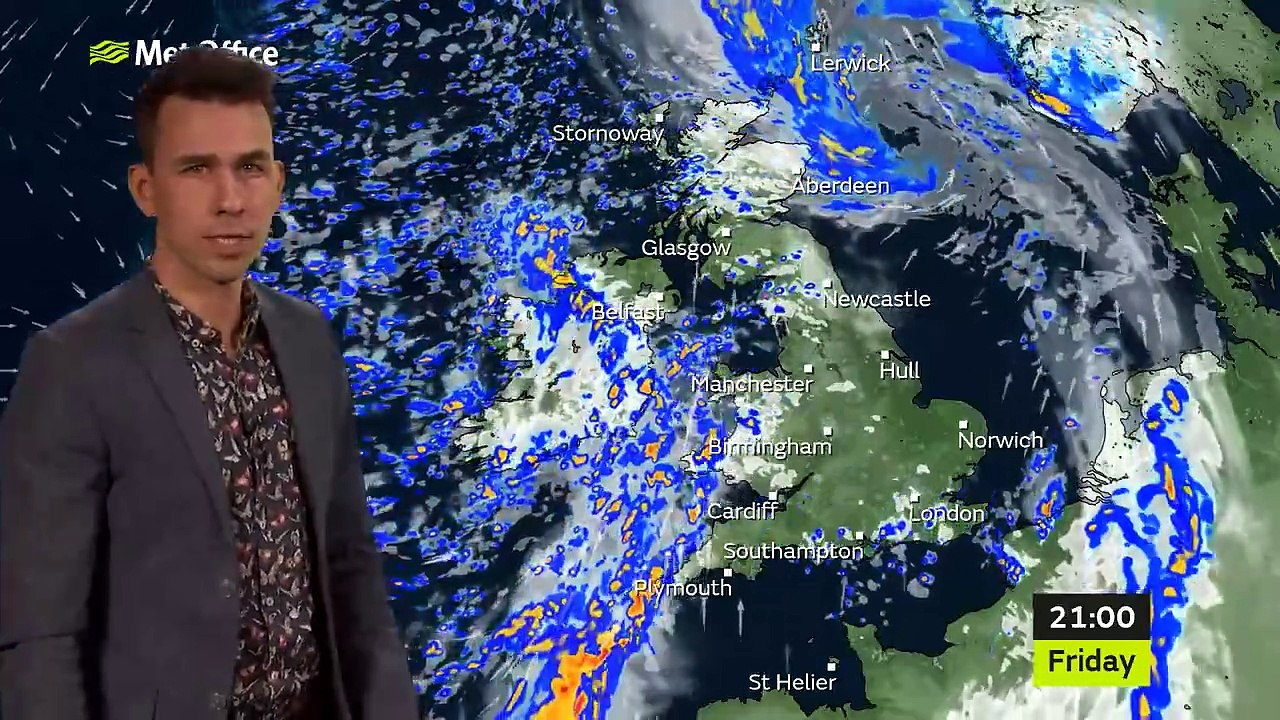 Friday afternoon forecast 29/10/21