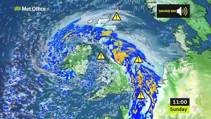 Sunday afternoon forecast 31/10/21