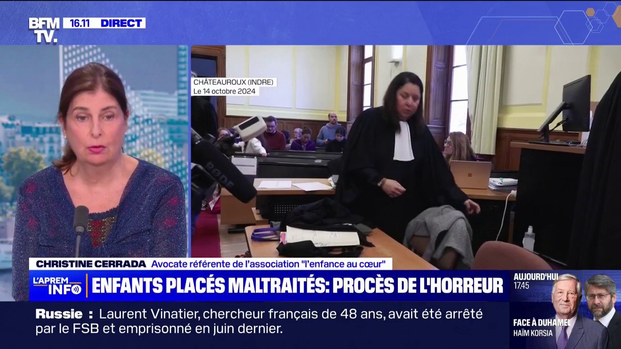 Maltraitances sur enfants mineurs: "Il y a un problème de manque de contrôles effrayant", dénonce Christine Carrada, avocate référente de l'association "L'enfance au cœur"