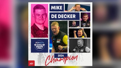 Mike De Decker shocks defending champion Luke Humphries to claim first PDC Major at World Grand Prix