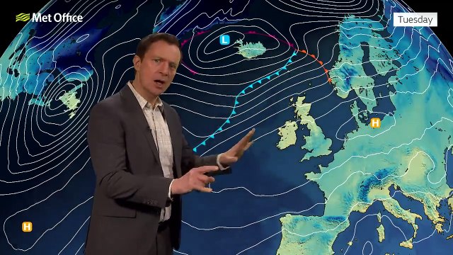 Tuesday afternoon forecast 24/01/23