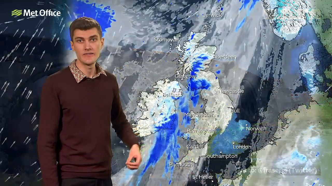 Sunday evening forecast 22/01/23