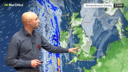 Sunday afternoon forecast 13/11/2022