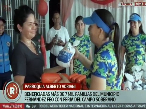 Táchira I Más de 7 mil familias del mcpio. Fernández Feo beneficiadas con Feria del Campo Soberano